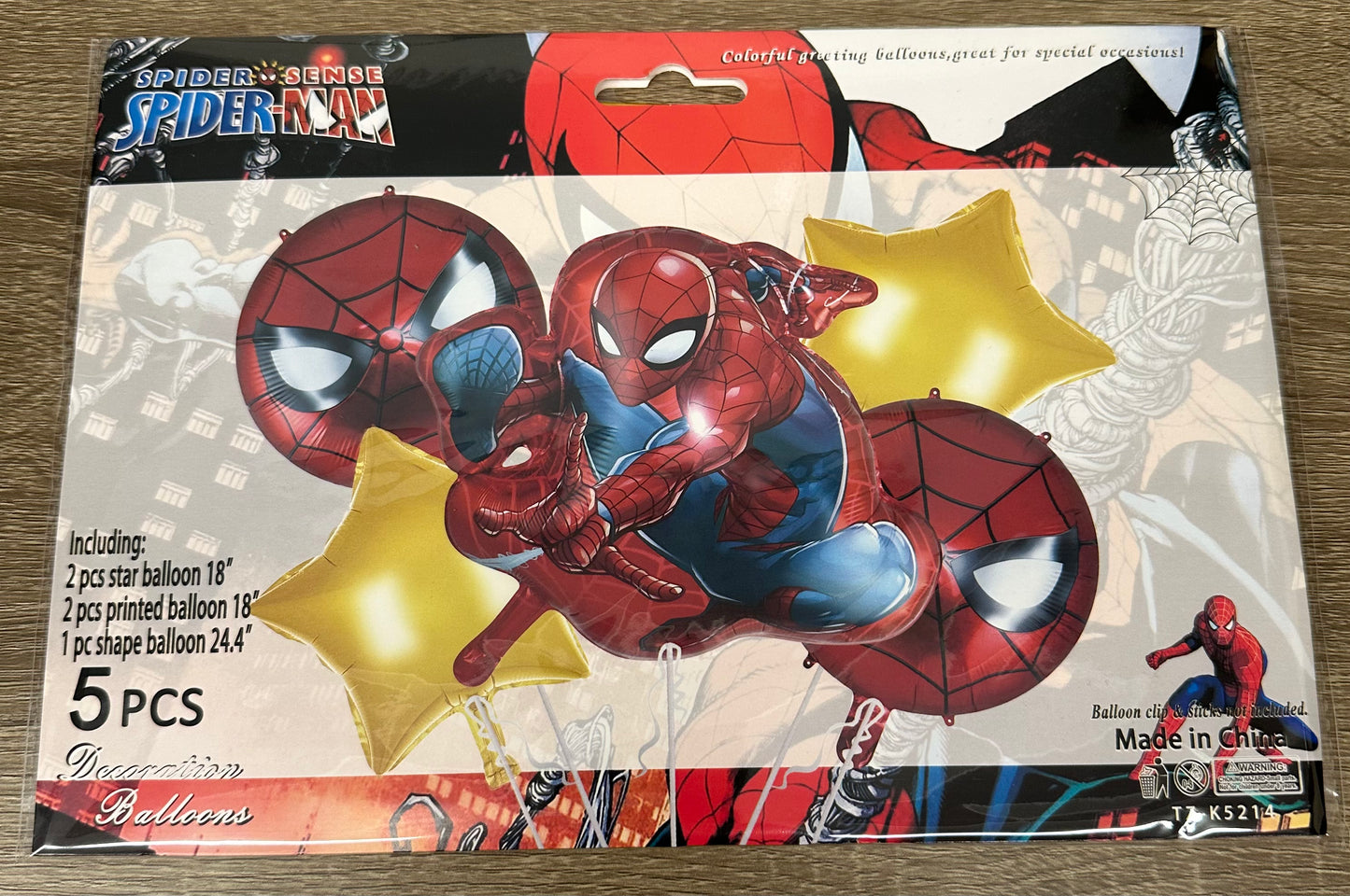 "Spider Man" 5pc Balloon Set