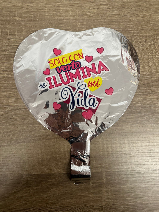 “Solo Con Verte” 10in Foil Balloon