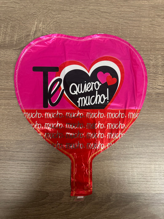 “Te Quiero Mucho” 10in Foil Balloon