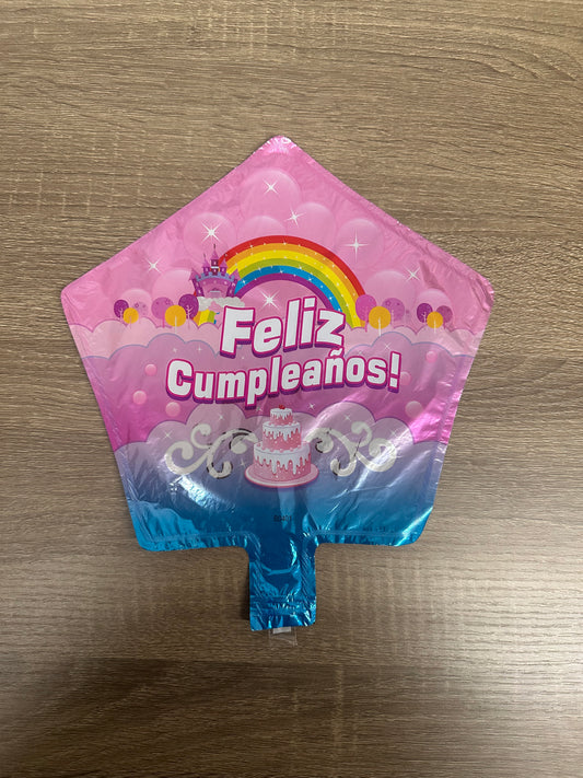“Feliz Cumpleaños” 10in Foil Balloon