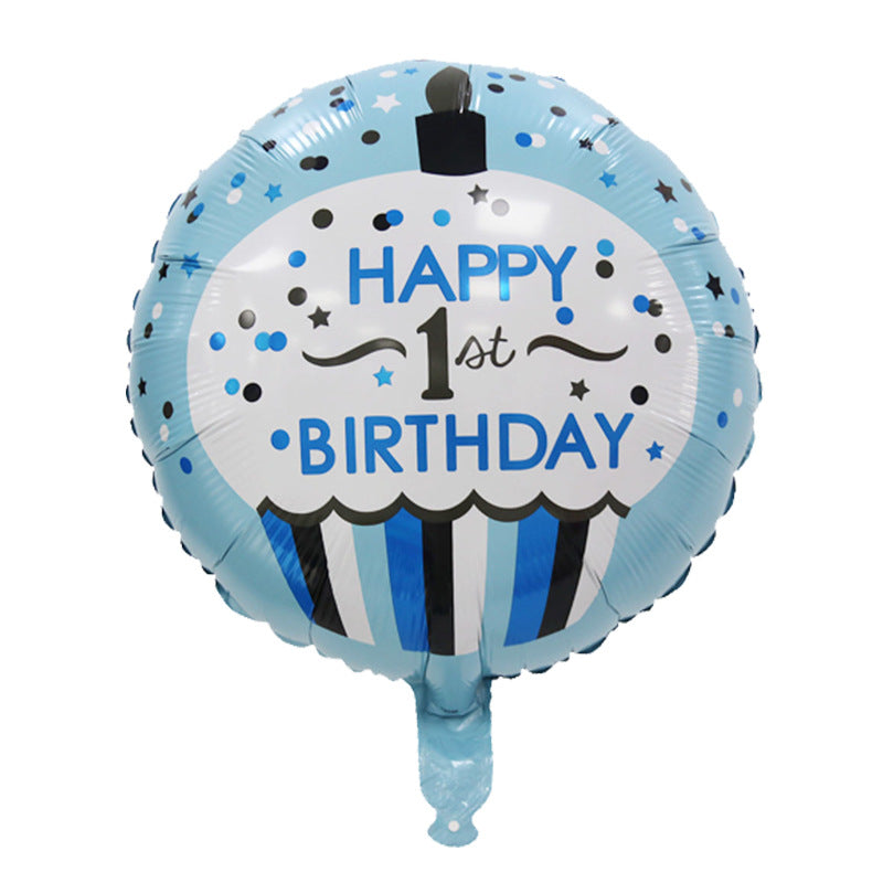 "Happy 1st Birthday" 18in