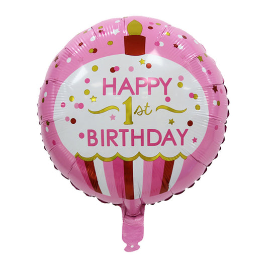 "Happy 1st Birthday" 18in