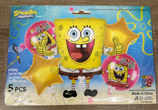 "Sponge Bob" 5pc Balloon Set