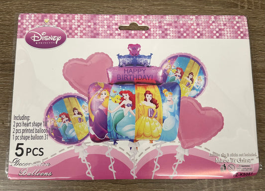 "Princess" 5pc Balloon Set