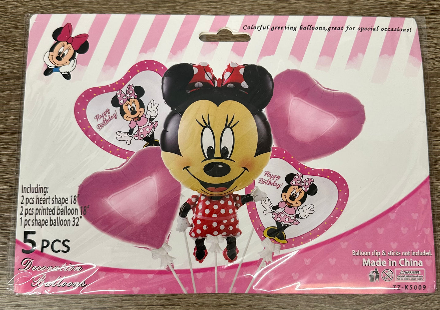 "Minnie Mouse" 5pc Balloon Set