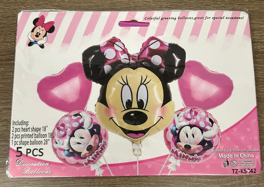 "Minnie Mouse" 5pc Balloon Set