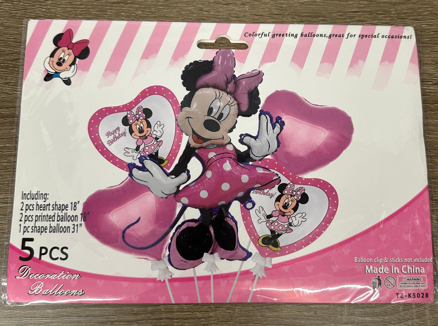 "Minnie Mouse" 5pc Balloon Set