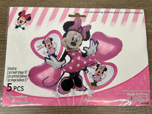 "Minnie Mouse" 5pc Balloon Set