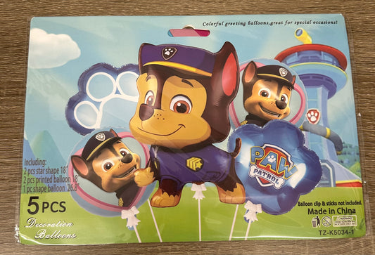 "Paw Patrol" 5pc Balloon Set