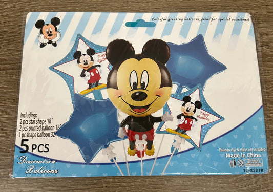 "Mickey Mouse" 5pc Balloon Set