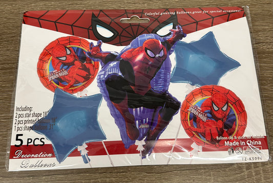 "Spider Man" 5pc Balloon Set