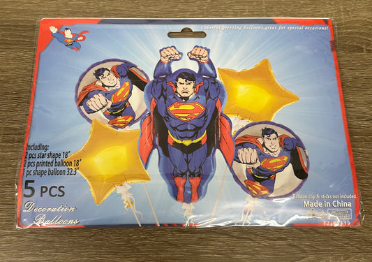 "Super Man" 5pc Balloon Set