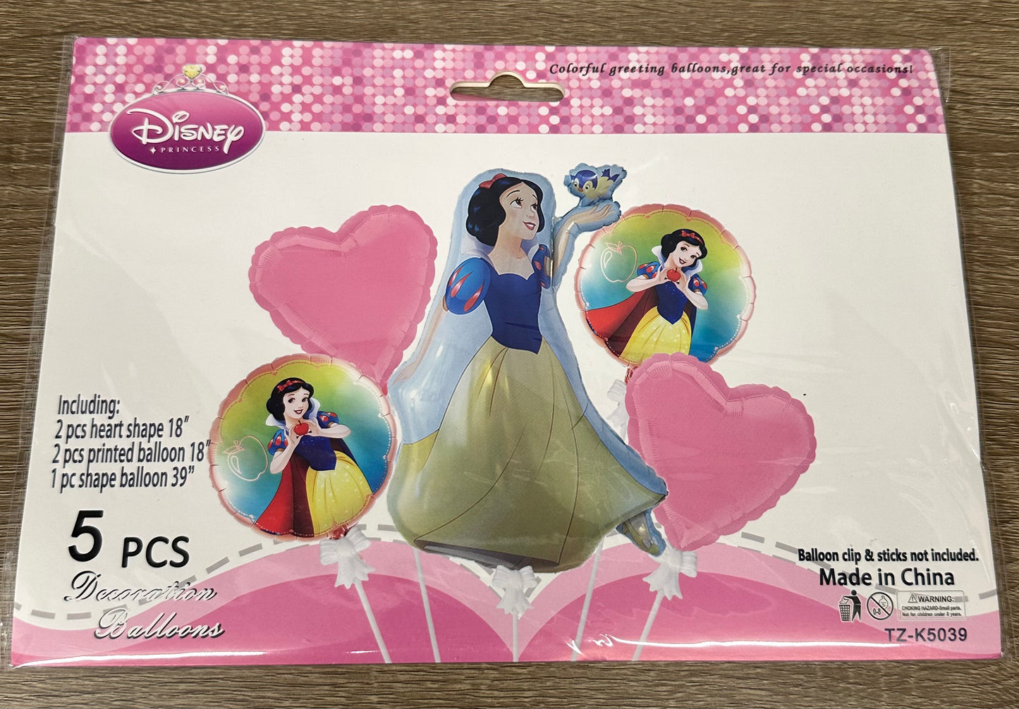 "Snow White" 5pc Balloon Set