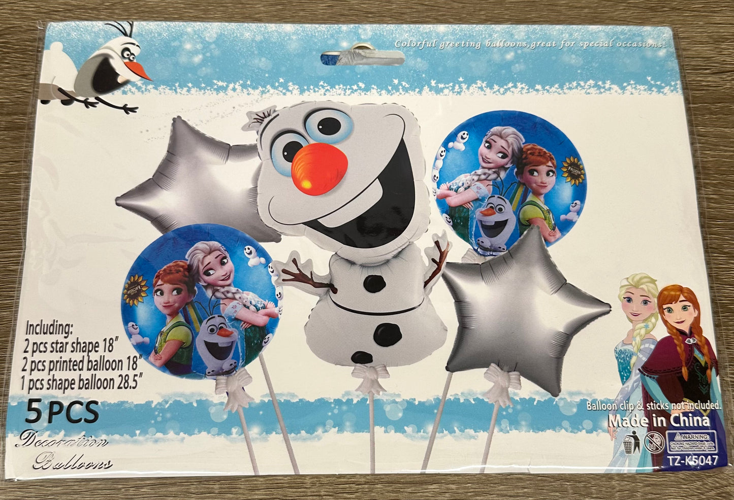 "Frozen" 5pc Balloon Set
