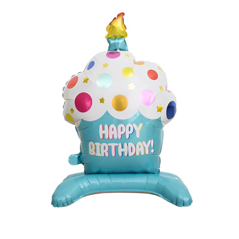 "Happy Birthday" Cupcake 20x34in